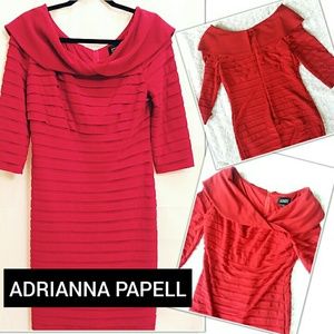 🌷Size 10 Red Shutter Pleat Dress